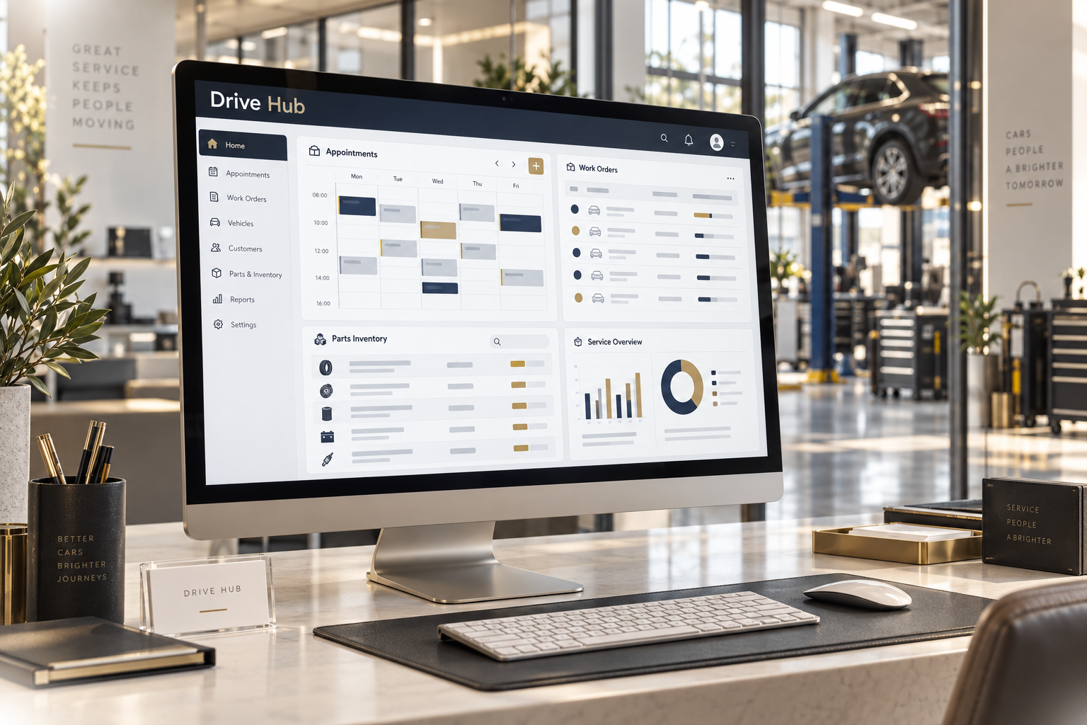 Drive Hub — концепция ERP-системы управления автосервисами